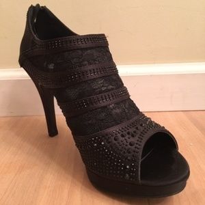 Black Open-Toe Heels